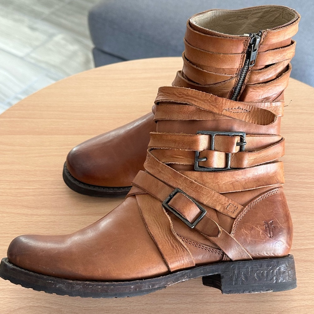 Frye Victoria Strappy Boots